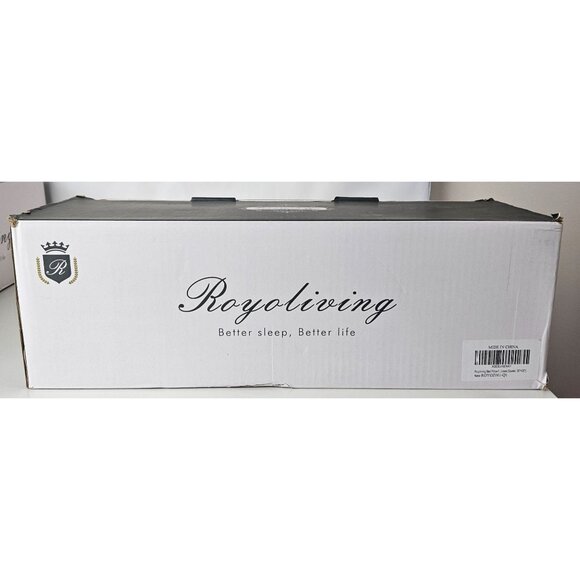 Royoliving Premium Duck Feather Down Bed Pillow Comfort Queen Size 30"x 20" Gift - Picture 5 of 11